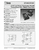 DataSheet SP3491C pdf